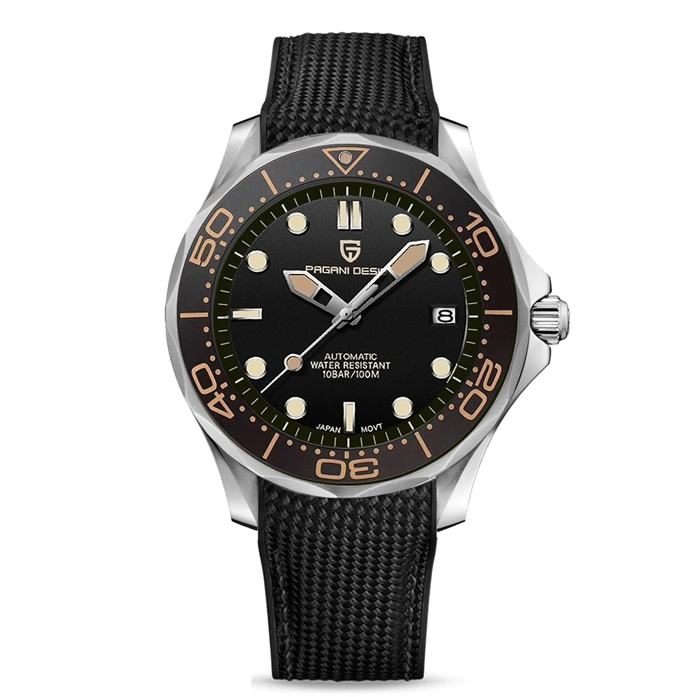 Pagani Ontwerp Mannen Mechanische Horloges Luxe Automatische Horloge Voor Mannen Lichtgevende Duiken Stalen Horloge Japan NH35 Horloge 2023 Nieuwe