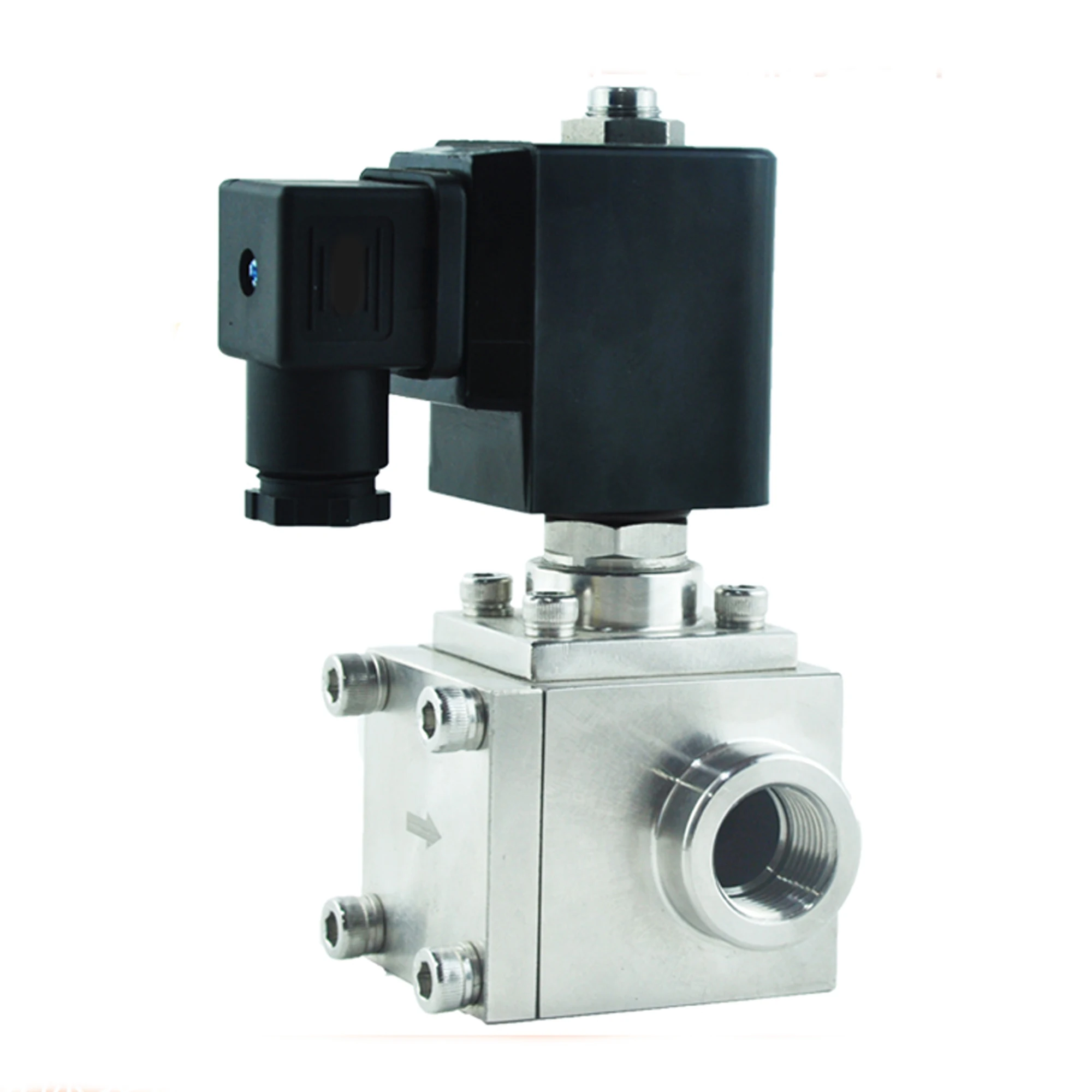 

304 stainless steel high pressure car wash solenoid valve, normally closed or normally open 1/4"-1" NPTG 2 way valves