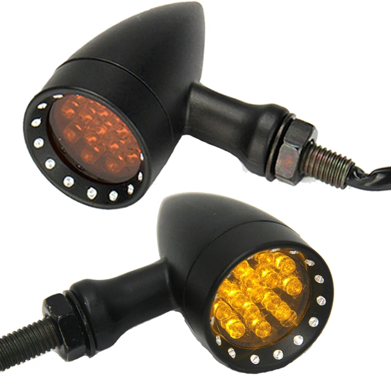 

Amber Motorcycle Turn Signal Bullet Blinker Lights for Yamaha V-Star XVS 650 1100 Custom Silverado Virago XV 250 500 535 700 750