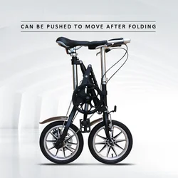 14 Inch Folding Bicycle Double Disc Brake Bikes Bicycle One Second Quick Folding Bike Bicycle Adult Mini Portable Cycles