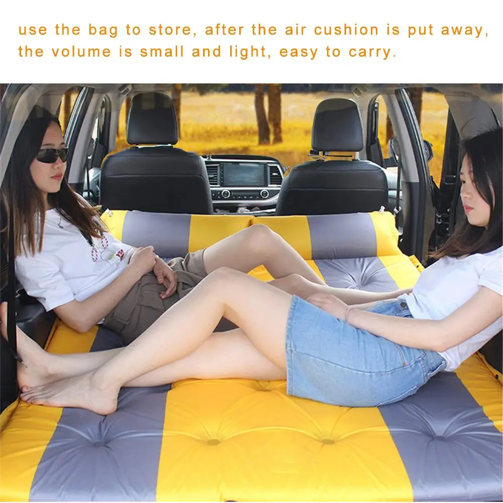 Car Travel Bed Camping Air Mattress Car Back Seat Auto Blow Up Bed Iatable Mattress Raised Airbed Iatable Outdoor Sofa