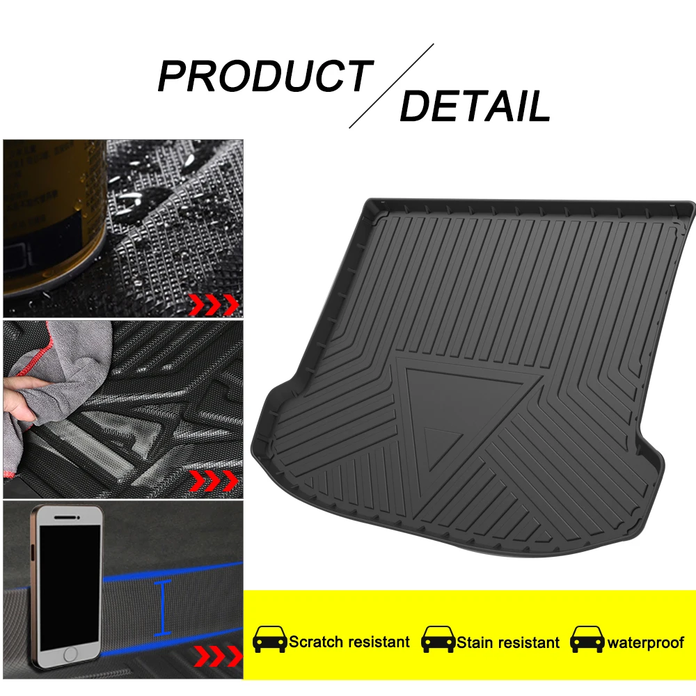 TPE Trunk Mat For Cadillac XTS/XT5/XT6/XT4/SRX/CT4/CT5/CT6 2010-2018 2019 2020 Custom Waterproof Cargo Liner Carpets Accessories