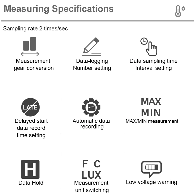 HABOTEST Digital Luxometer Professional Lux Meter Handheld Light Meter, High Accuracy Luxmeter Illuminometer Photometer