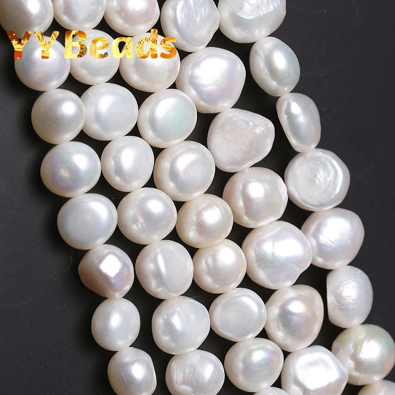 Real Natural Freshwater Pearl Beads Hight Quality White Punch Pearl Loose Bead For Jewelry Making DIY Charm Bracelet Accessories