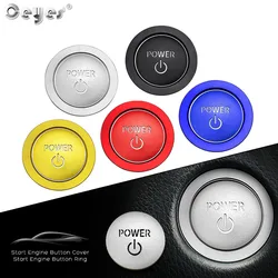 Ceyes Car Engine Start Stop Ignition Switch Button Ring Styling Accessories Sticker Case For Toyota Camry Corolla Prius Vellfire