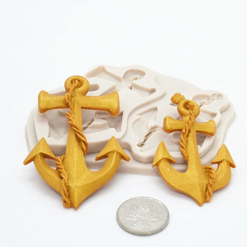 Anchor Resin Lace Silicone Mold Baking Decoration Tool DIY Chocolate Cake Candy Pastry Dessert Fondant Moulds Kitchenware