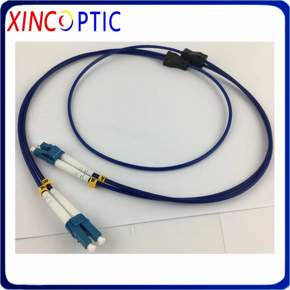 2core 5M Singlemode Armored Patch Cord 2 cores 5M SM G652D/G657A PVC Jacket ST SC LC FC 2 fiber Optical Fiber Jumper Cable