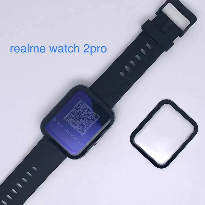 Screen Protector For Realme Watch 2 Pro & 2 Smartwatch Scratch Resistant 3D-Curved Soft Edge Full Coverage Clear Protective Film