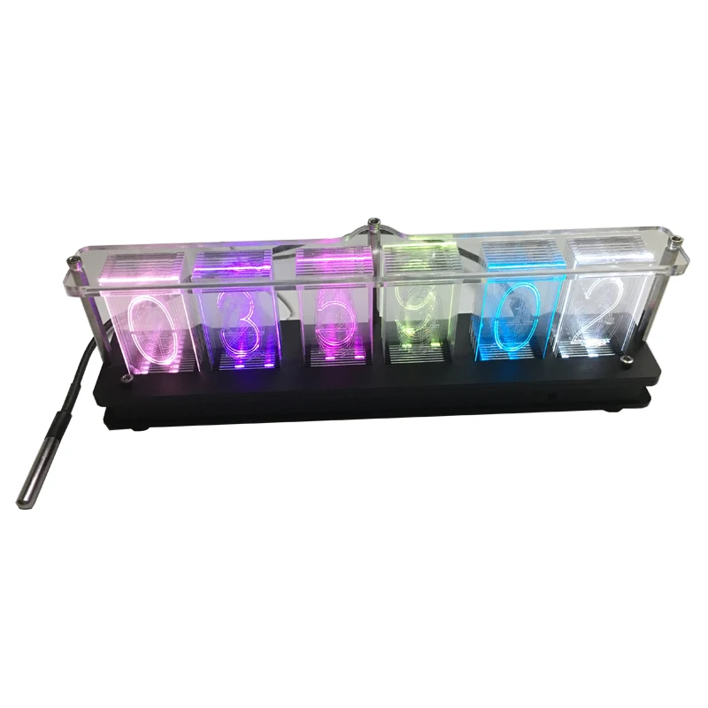 

Glow tube Clock LED Creative Glow Clock DIY loose parts full color LED glow tube clock