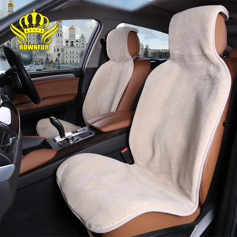 ROWNFUR Brand fur car seat cover Universal Fit Most Cars Covers 5 colors short faux Wool Luxury Comfortable and warm in winter