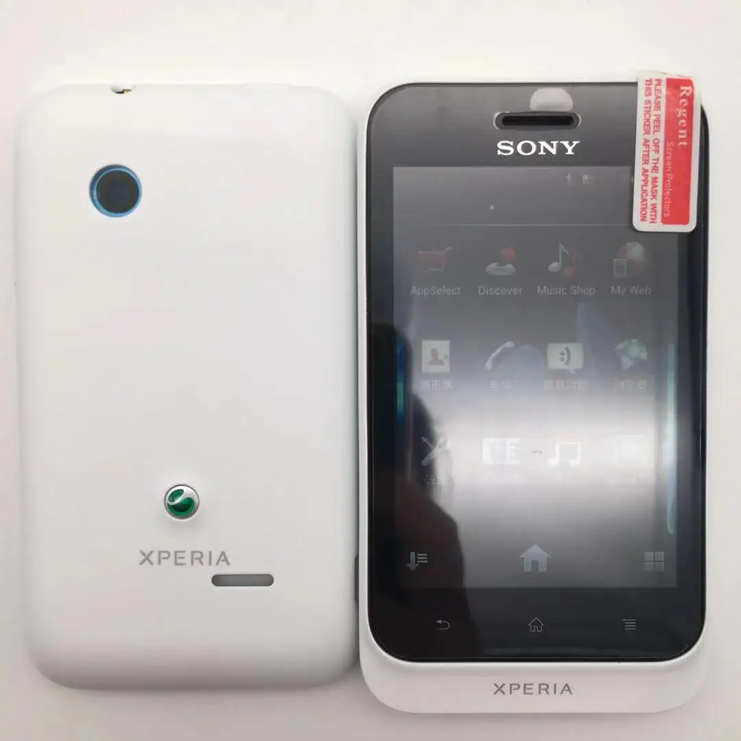 Sony Xperia tipo ST21 ST21i odnowiony-oryginalny GSM 3.2 "calowy 3G 3MP GPS WIFI Android Smartphone 512 RAM 1500 mah 480p telefon komórkowy