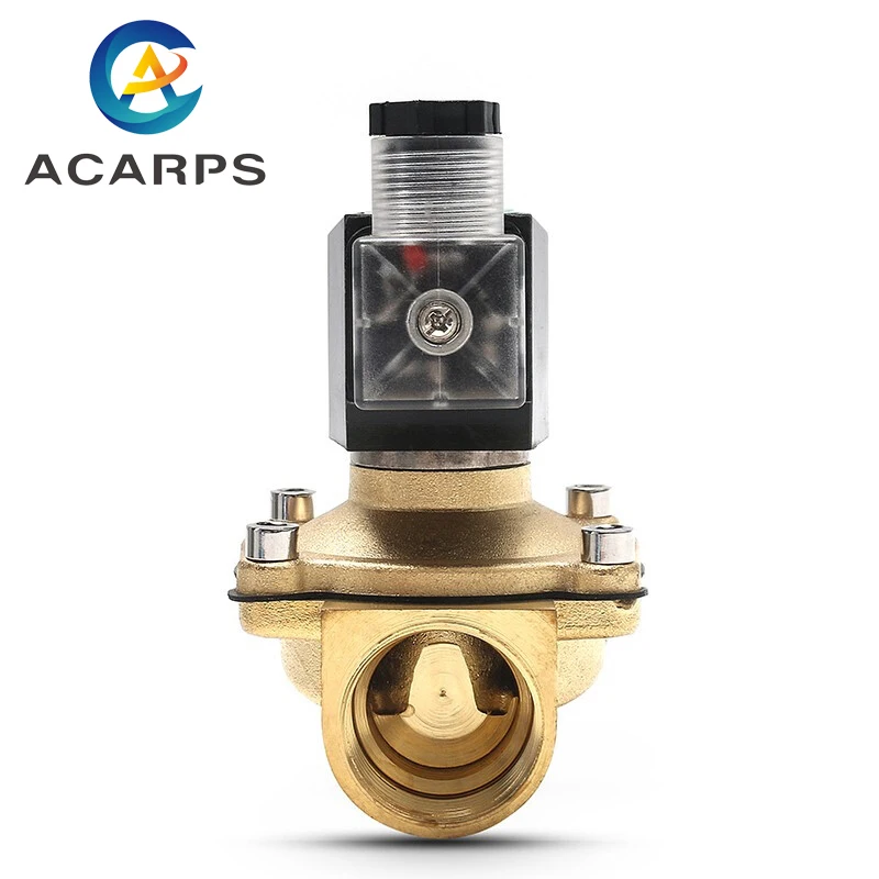 

1" Brass Gas Solenoid Valve Normally Closed Waterproof Liquefied Petroleum Gas Natural Gas Switch Valve Water Valve 220V