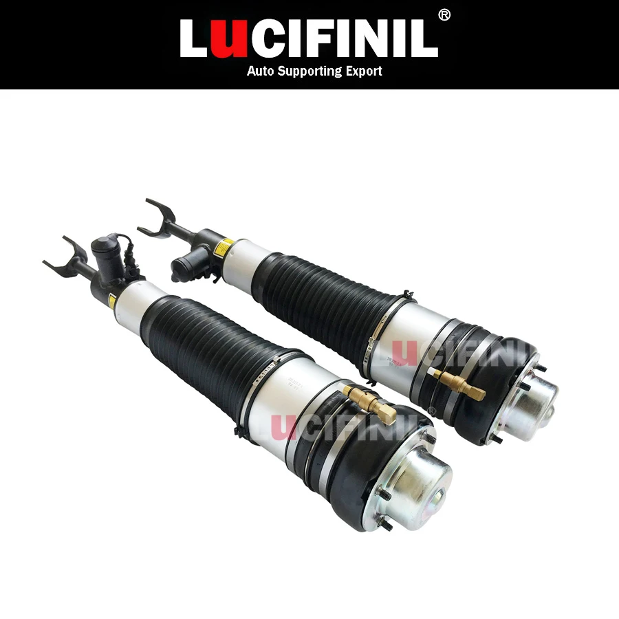 

LuCIFINIL 2PCS Front Air Suspension Air Spring Ride Shock Absorber Fit Audi A6 C6 4F0616040AA 4F0616039AA