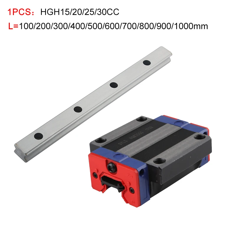 HGH20CA HGW20CC HGH25CA HGW25CC Square Linear Guide Flange Slider Bearing Is Used For CNC Engraving Linear Guide Diy Parts