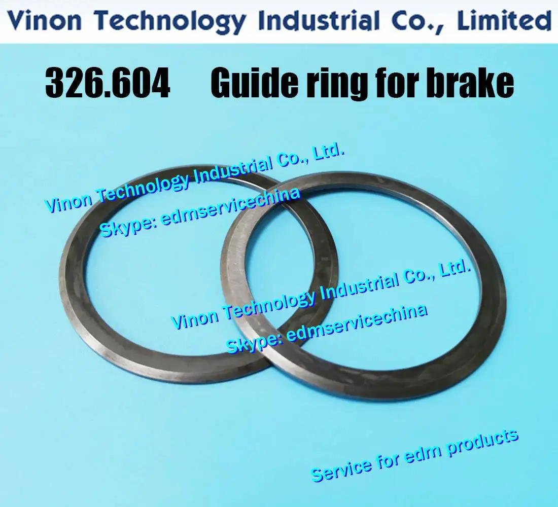 326.604 edm Parts Guide ring for brake (1pair=2pcs), AgieCut Tungsten Steel Brake-ring-pair-for wire D0.1-0.33mm 590326604, 590.