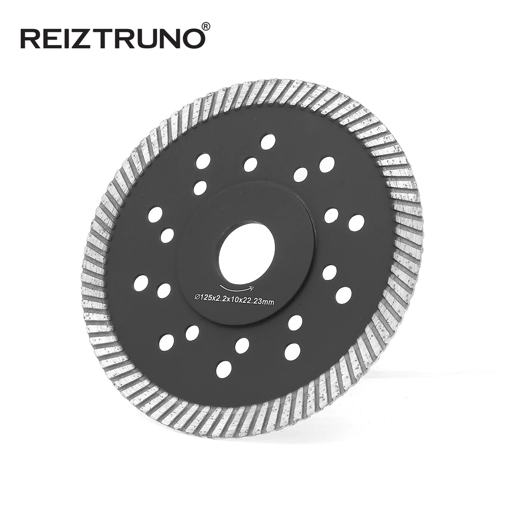 REIZTRUNO 125mm Diamond Saw Blade 5-inch Turbo rim Blade for concrete granite cutting tools with Reinforced central core