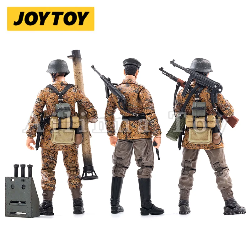 Joytoy 1/18 3.75 Action Figure (3 Stks/set) Wwii Duitsland Wehrmacht Herfst Camouflage Anime Collectie Militaire Model Gratis Verzending