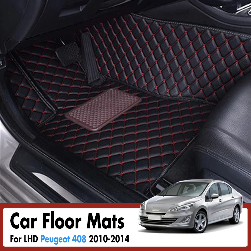 

Автомобильные коврики для Peugeot 408 2010 2011 2012 2013 2014 Пользовательские Кожаные тире коврики Автомобильные ковры автомобильные аксессуары для интерьера