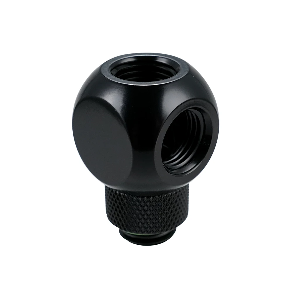 

Barrow G1/4 "X4 360 Rotary 4 Way Cubic Spliter Connector Computer Building Cooler Fittings, White Black Silver ,TX4T-A01