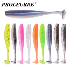 Señuelos blandos de doble color, cebo de silicona de 5cm, 7cm, productos para Pva Jigging Wobblers, Swimbait Artificial, aparejos de pesca en el mar, 10 unidades por lote