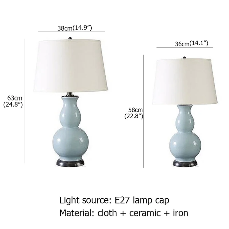 AOSONG Table Lamp Desk Ceramic Modern Office Luxury Decoration Bed LED Light For Home