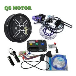 4000W 10inch QS Hub Motor Electric Moped Conversion Kits with Kelly or Fardriver Sine-Wave Controller