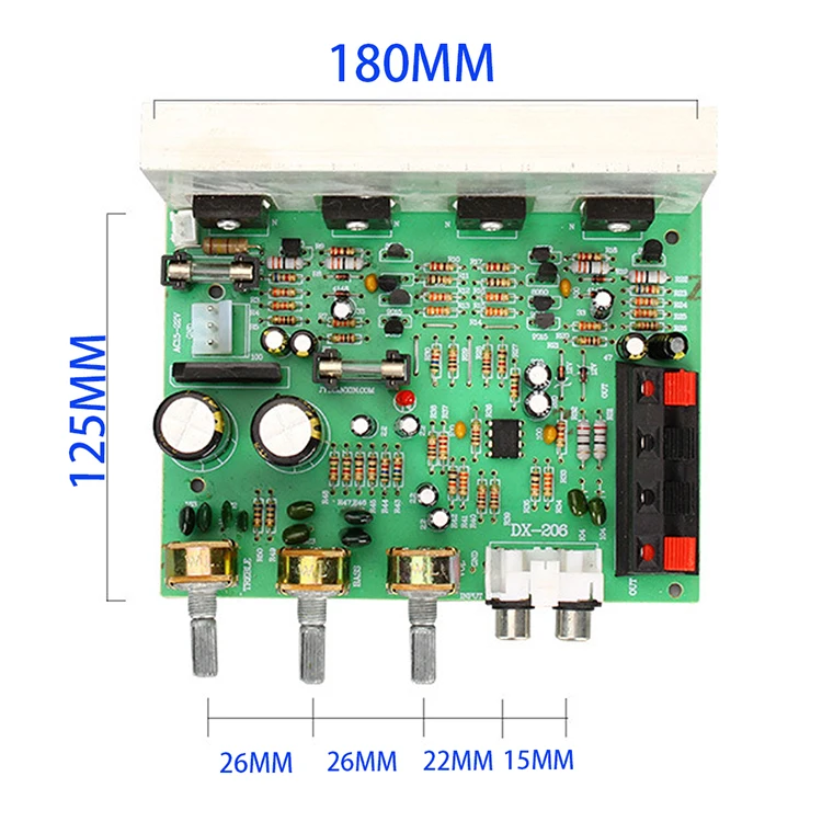 Tenghong Power Audio Verstärker Board 80W + 80W 2,0 Kanal Stereo Sound Verstärker Lautsprecher Amplificador Audio Board DIY AC15-22V – Detail 6