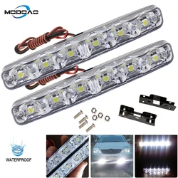 2pcs DRL Daytime Running Lights Car-styling Fog DRL Daytime Lamp DC12V 6000K Waterproof Super Bright Car Stylish Light