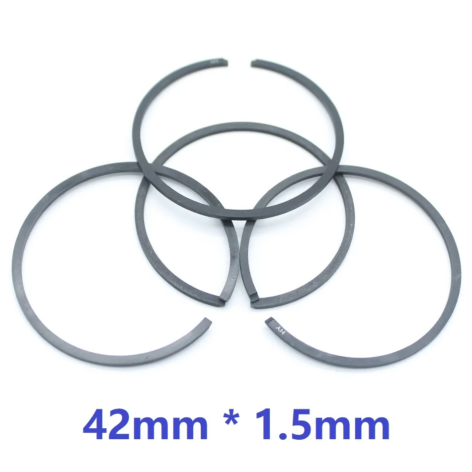 4pcs/lot 42mm * 1.5mm Piston Rings For Husqvarna 42 45 242 246 343 F / FR / FRM / RX 345 F / FR / FRM / RX Chainsaw Trimmer