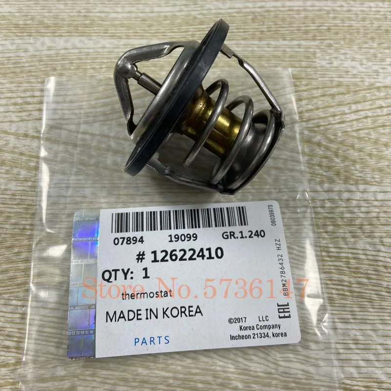 Engine Thermostat For Buick New LaCrosse Regal 2.4L Chevrolet Malibu Cobalt Cavalier Equinox Pontiac GMC OEM# 12622410