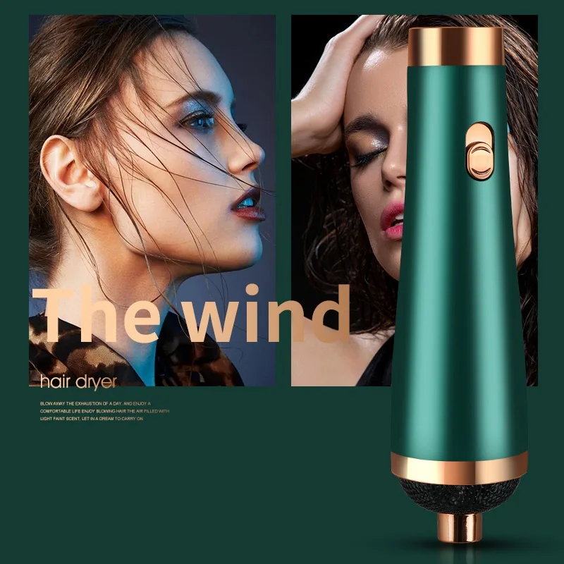 مجفف الشعر الجاف والرطب مشط الهواء الساخن ثلاثة في واحد التلقائي مجعد الشعر استقامة بيرم كسول مريحة المنزل المهنية