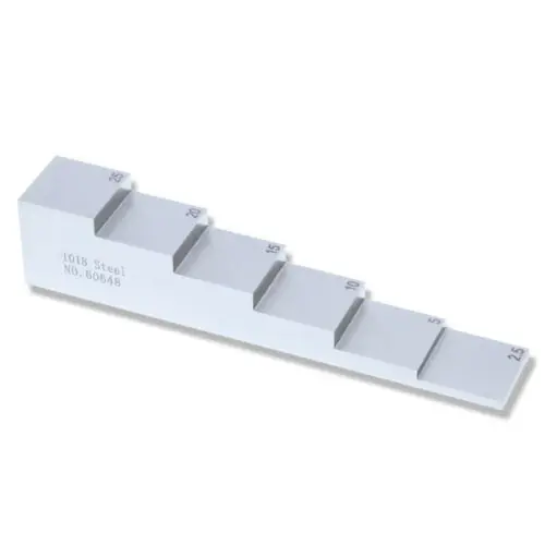 6 step 2.5-5-10-15-20-25mm 304 stainless  Steel block  for ultrasonic thickness tester