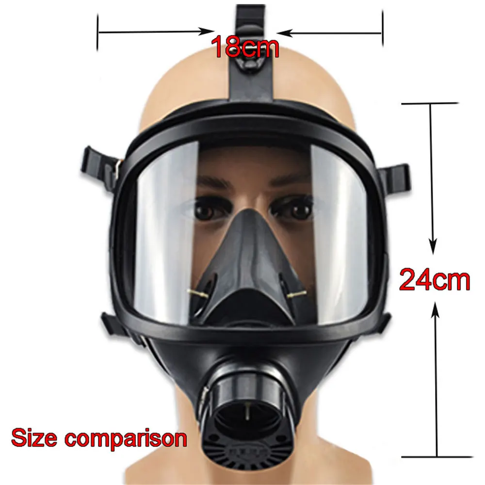 Gas Mask Full Face Mask Self-Priming Filter Type Large Field Of  View Can Be Connected To The Canister Gas Mask Respirator