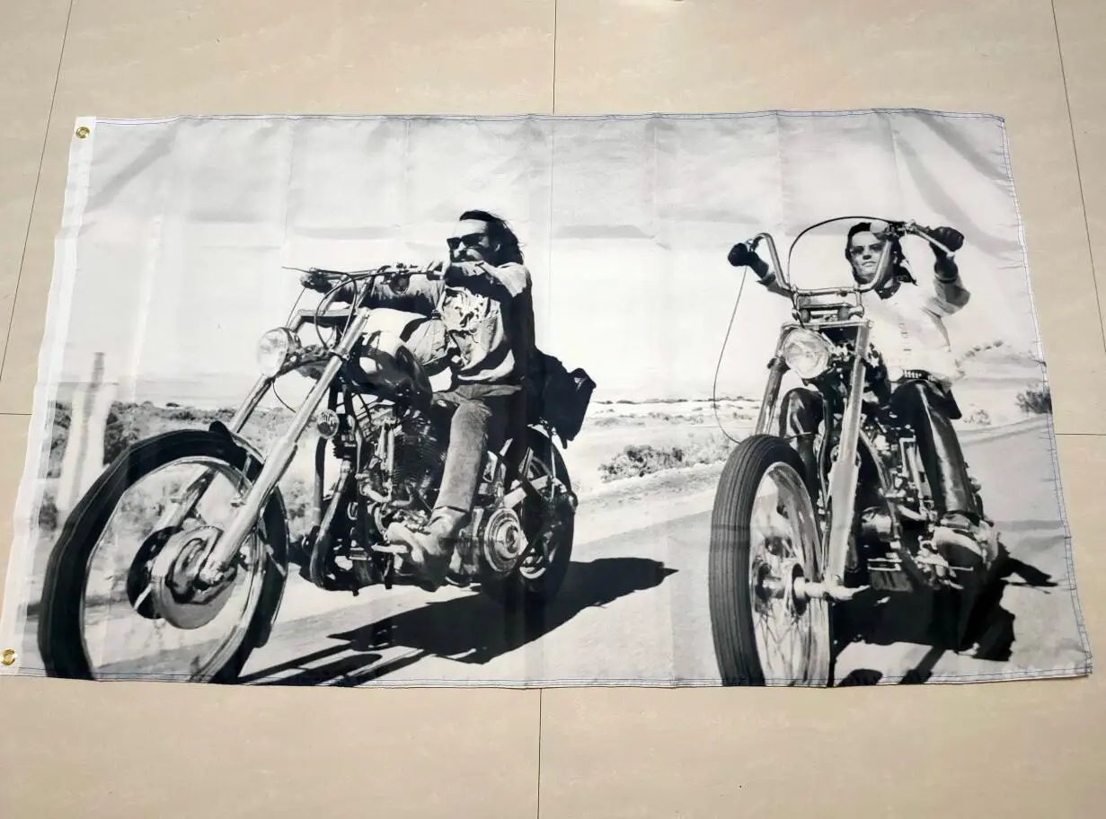 

Easy Rider Poster Flag Banner Movie Cartoon Home Decoration flag Tapestry 3x5ft Banner 100D Polyester Motorcycle Biker