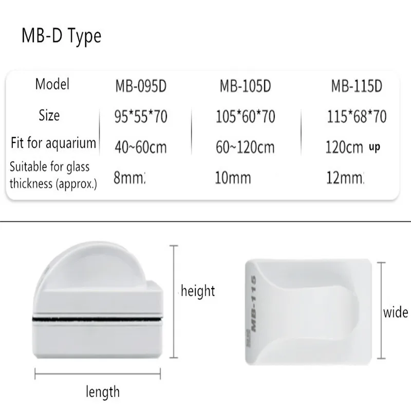 HONGYI schwimm magnetische pinsel für aquarium aquarium glas algen schaber reiniger werkzeug aquarium glas wischer reinigung werkzeug – Detail 7