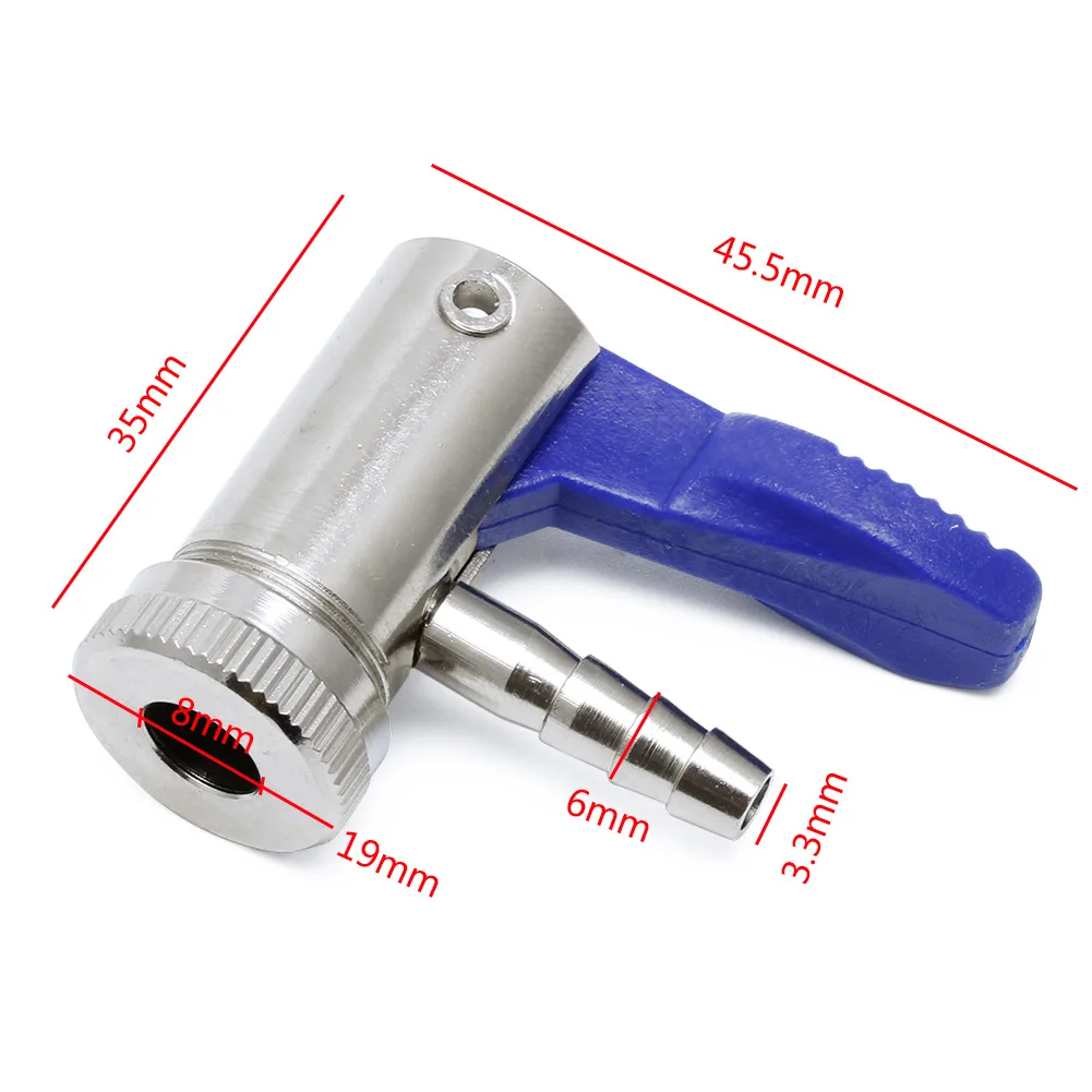 NEW 6mm/8mm Auto Air Pump Tire Inflator Valve Connector Chuck Clip Car Truck Tyre Car Open Stem Tire Auto Repair Tool Valve Clip