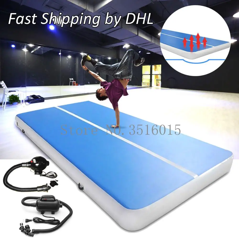 

Free Shipping 6x2x0.2m Air Track Inflatable Gymnastics Tumbling Air Track Mat with Electric Air Pump for Cheerleading