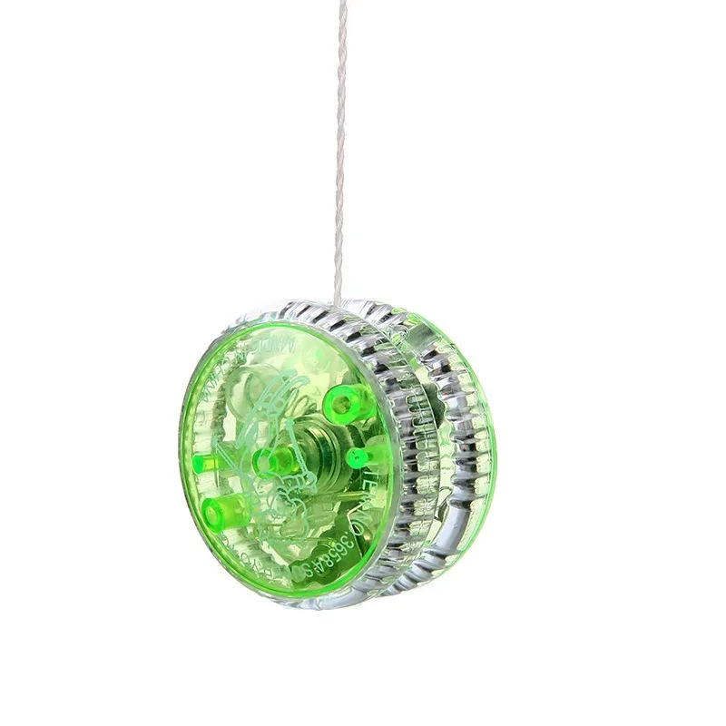 

New LED Flashing Yoyo Classic Kids Toys Magic Yoyo Spin Plastic Yoyo Bearing with Spinning String Toys for Children