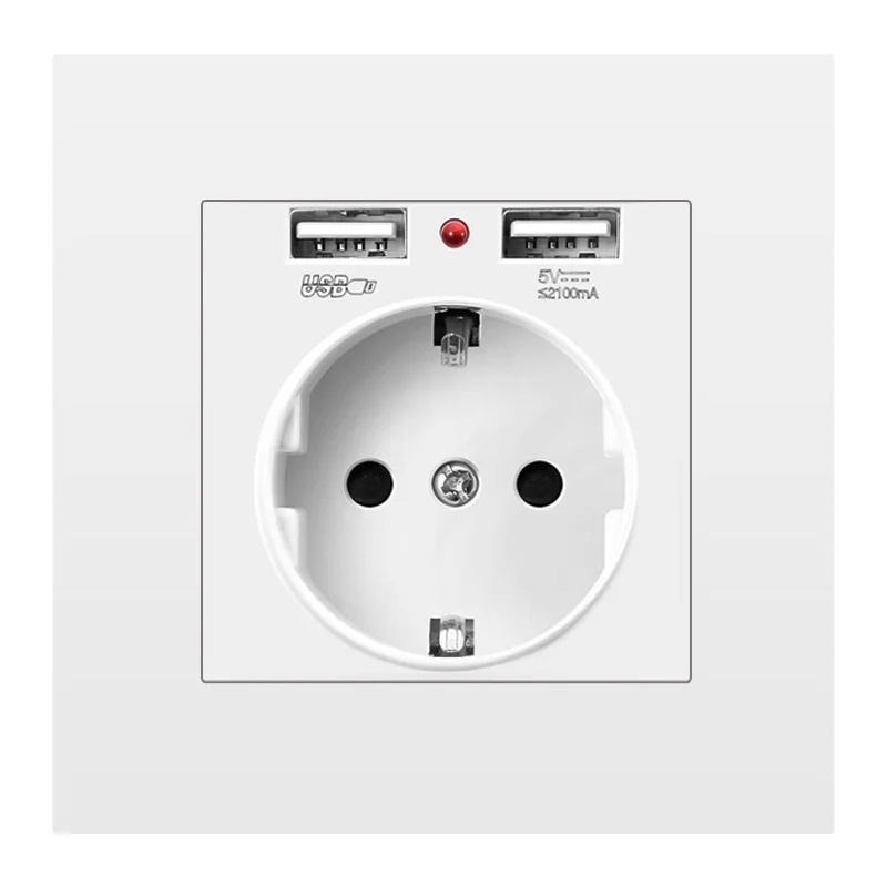 

Russia European-style German standard German-style Wall socket European round Socket Panel 86 type switch,Wall Panel,EU Socket