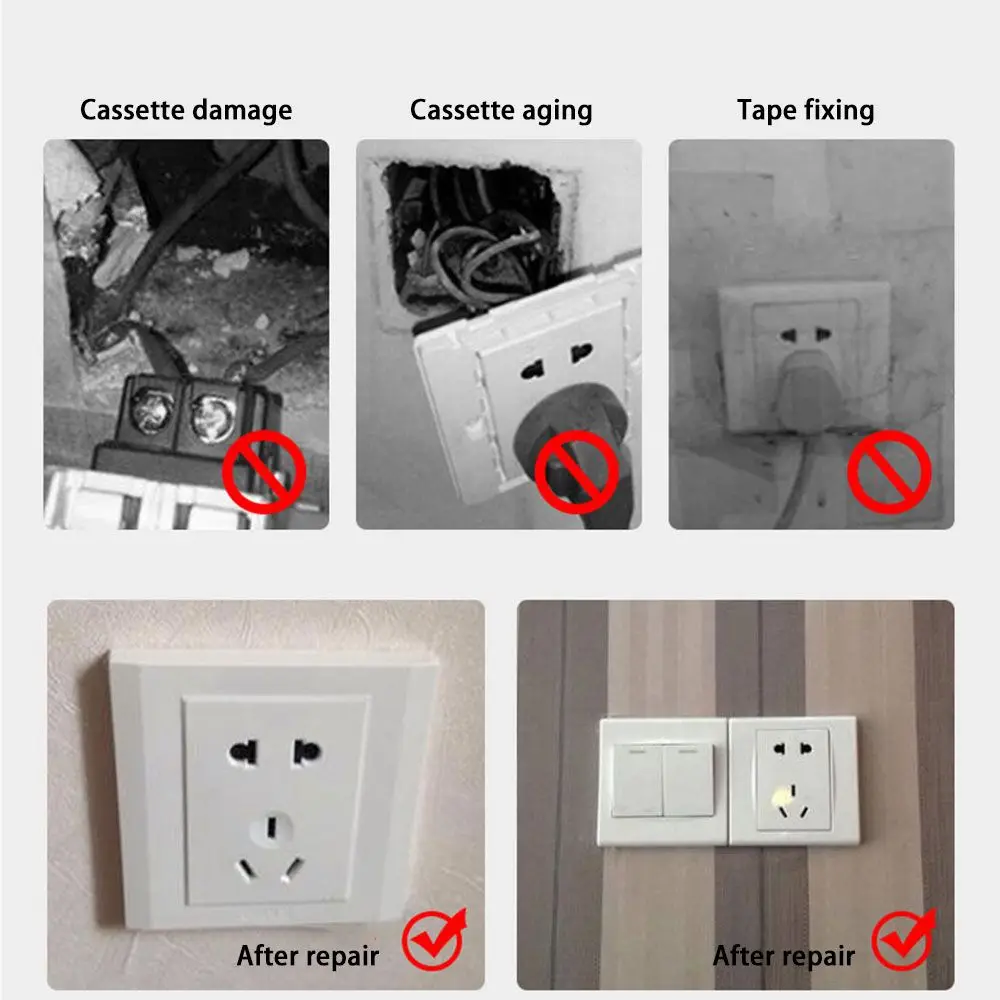 Wall Mount 86/118/120 Type Repair Tool Dark Box Repair Pole Cassette Repairer Screws Support Rod  Switch Recovery