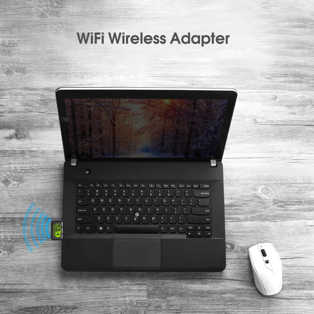 Mini Adaptador USB WiFi para PC, 150Mbps, Dongle Ethernet, 2.4G Placa de Rede, Antena, Receptor Wi Fi, Driver Livre