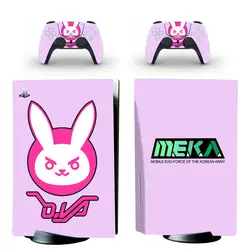 DVA PS5 Standard Disc Edition Skin Sticker Decal Cover for Console & Controller PS5 Skin Sticker Vinyl