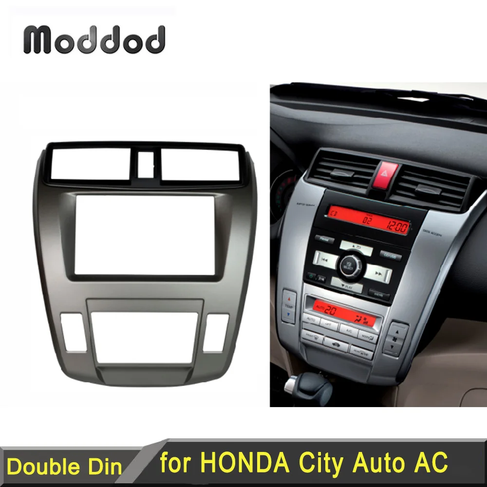 

Double 2 Din Fascia for HONDA City 2008+ Ballade 2011+ Radio DVD Stereo CD Panel Dash Mounting Installation Trim Kit Face Frame