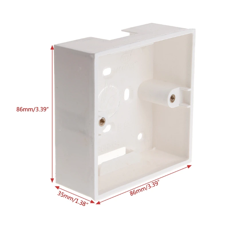 86 Type Wall Switch Box Electrical Outlet Flush Mount Junction Box Surface Mount Backbox for Touch Dimmer Switch