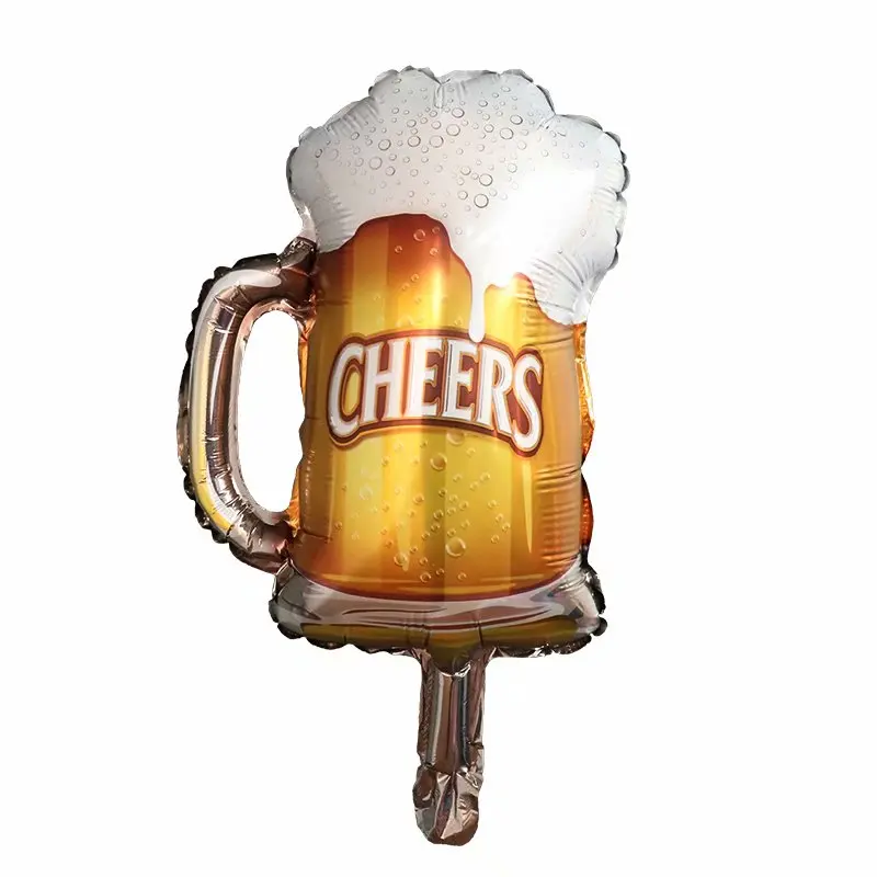 

10Pcs Mini Size Cheers Beer Mug Cup Foil Air Balloons For Birthday Party Decoration Graduat Party Summer Party Decorations