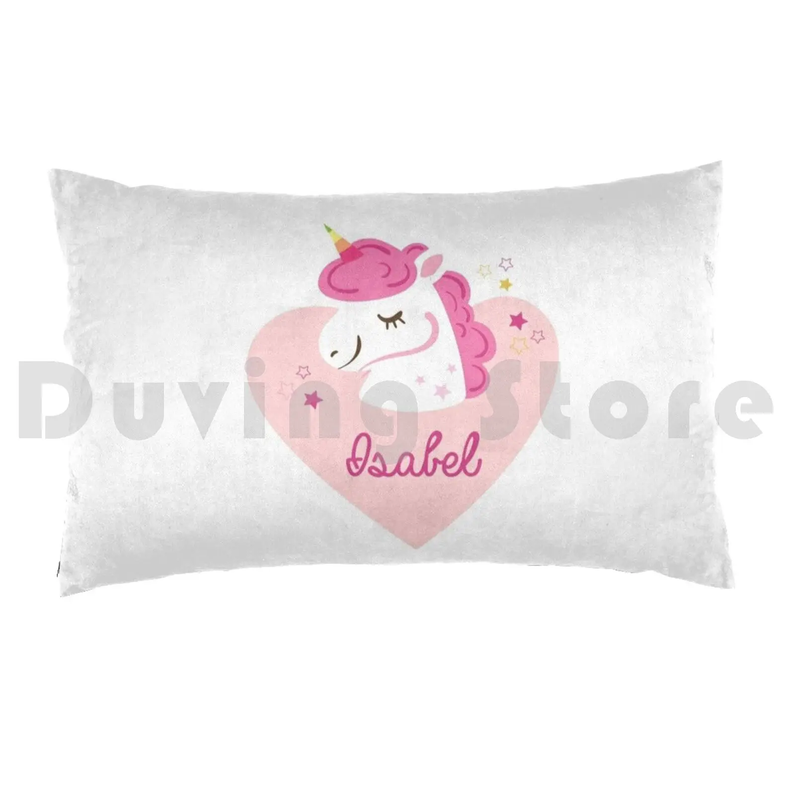 Unicorn IsabelPillow case Isabel Baby Isabel Girl Isabel Happy Birthday Isabel Outfit For Isabel