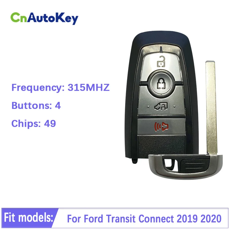 

CN018104 For Ford Transit Connect 2019 2020 Smart Remote key Control Fob Replacement 315MHz ASK 49 CHIP M3N-A2C931423 164-R8234