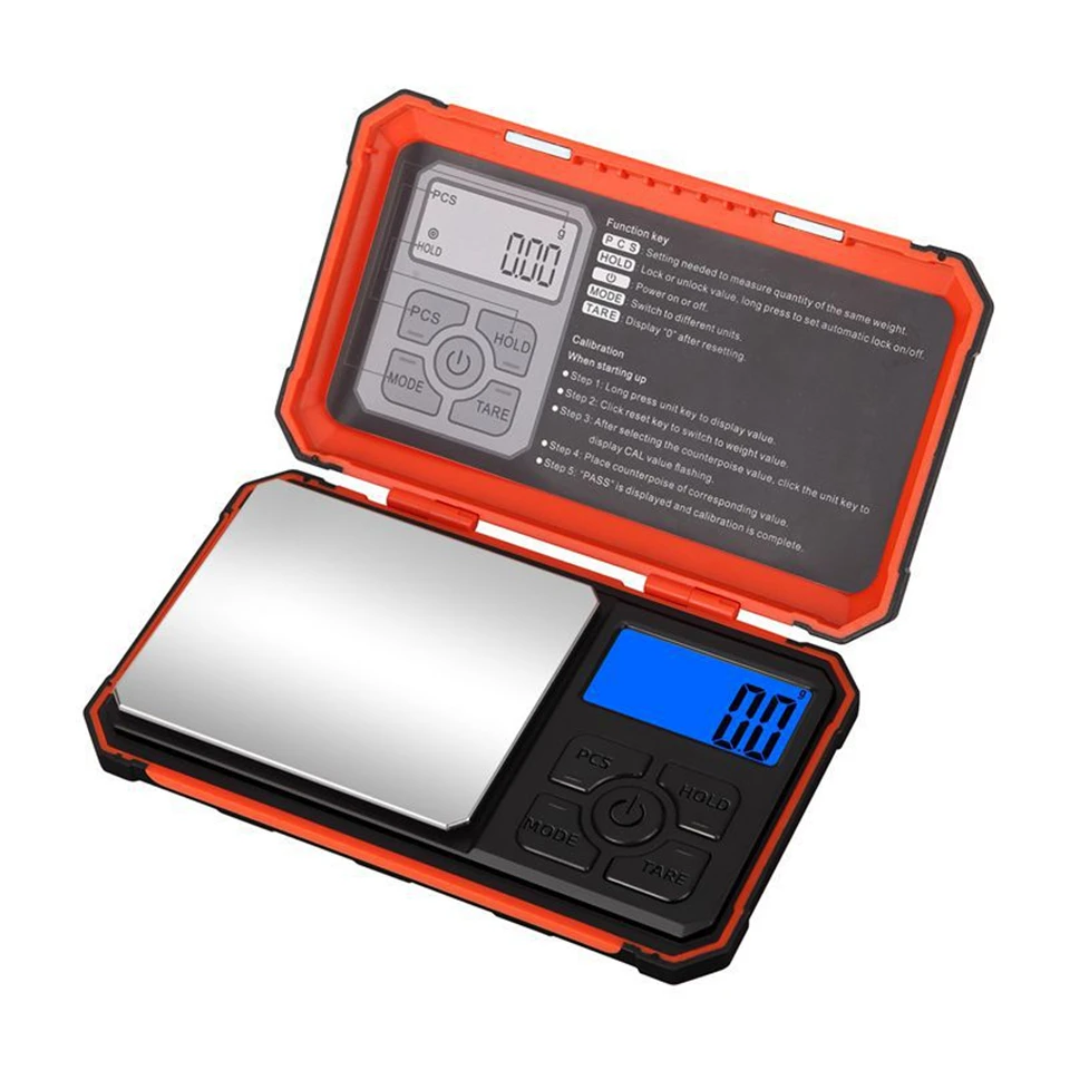 Digital Mini Pocket Scale with 10g Calibration Weight,Precision Gram Scale for Gold Sterling Silver Jewelry Professional Balance