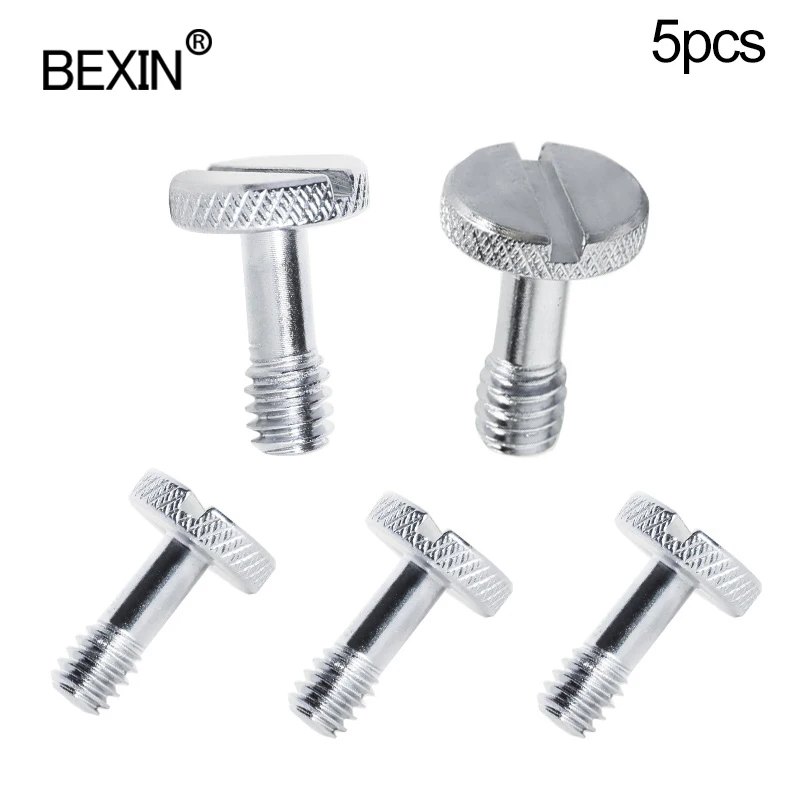 1/4 screw dslr camera mount screw quick release plate long screw adapter 20-thread iron screw for the camera quick shot plate