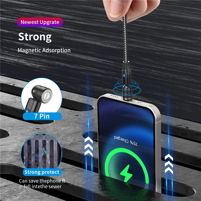 USLION PD 60W kabel magnetyczny szybkie ładowanie 4.0 szybkie ładowanie dla Huawei P40 typ C do typu C kabel danych ładowarka drut dla MacBook